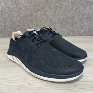 Johnston & Murphy MS50 Move Sneakers Mens 12 Navy Nubuck Leather Perforated